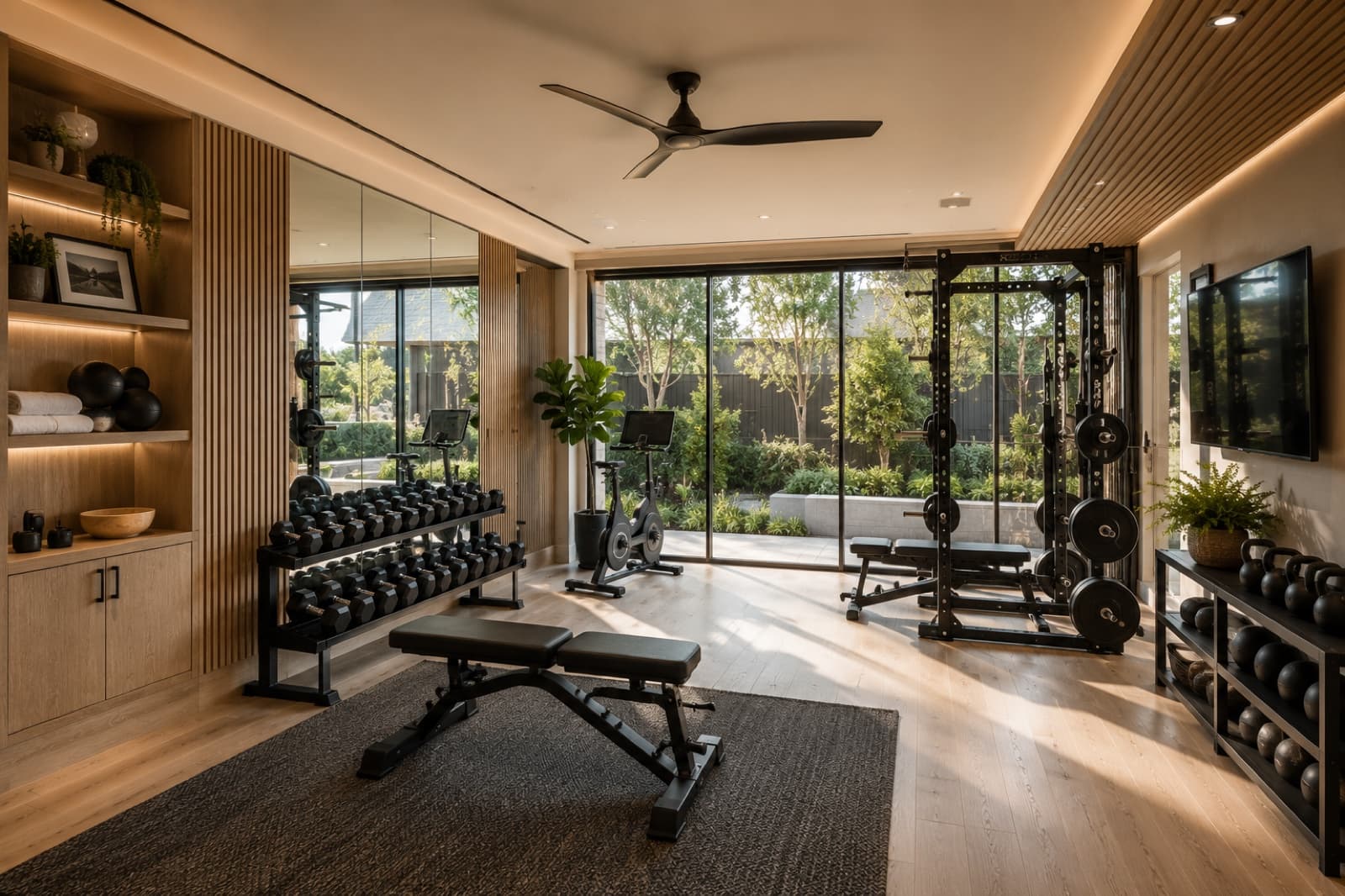 Home Gyms & Fitness Rooms by Bijou Custom Spaces, Austin TX