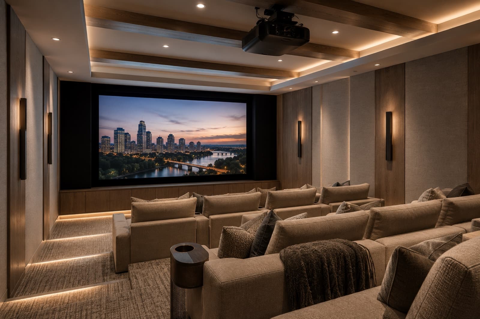 Home Theaters by Bijou Custom Spaces, Austin TX